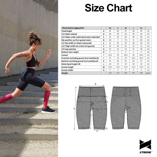 XTREME SPORTSWEAR DAMES SPORTSET  KORTE SPORTLEGGING + SPORT CROPTOP  ZWART   