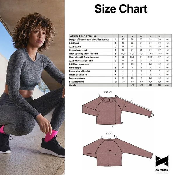 XTREME SPORTSWEAR DAMES SPORTSET  KORTE SPORTLEGGING + SPORT CROPTOP  ZWART   